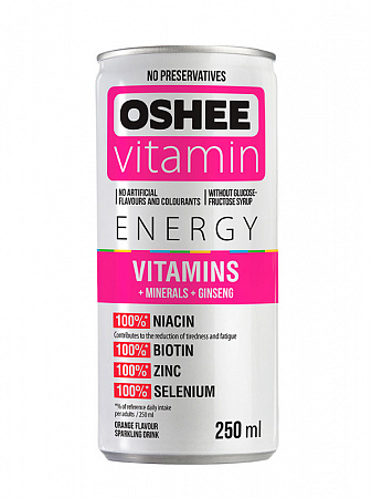Напиток газированный OSHEE со вкусом Апельсина (Vitamins+Minerals)